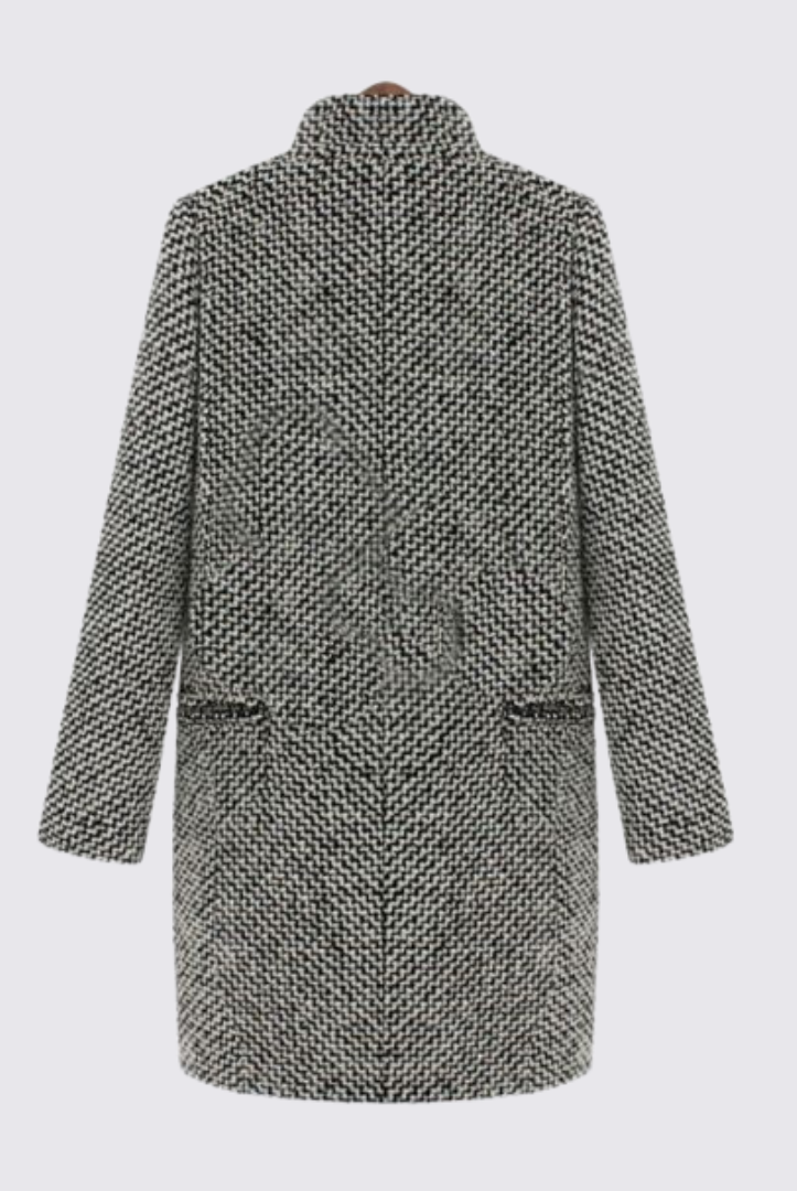 Damen Mantel mit Knopfleiste – Übergangs Mantel – Locker Geschnitten