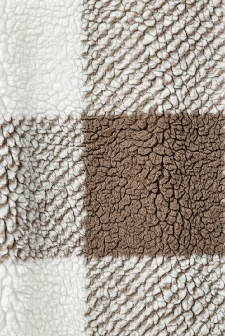 Damen Mantel mit Taschen - Teddy Mantel - Wintermantel