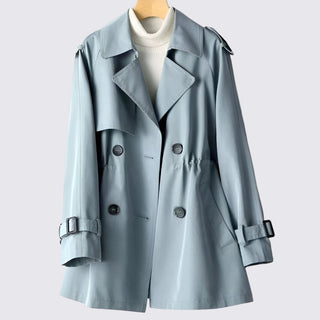 Doppelreiher Kurzlänge Trenchcoat für Damen