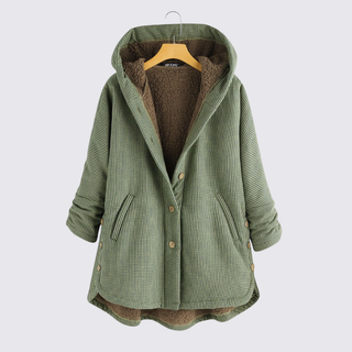 Gefütterte Jacke mit Kapuze und Taschen für Damen