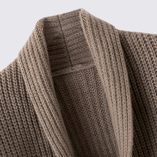 Gerippte Strickjacke mit Taschen für Damen