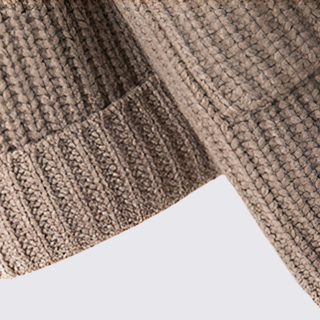 Gerippte Strickjacke mit Taschen für Damen