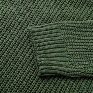 Gerippter Langarm-Pullover gerade Passform für Damen