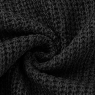 Gerippter Langarm-Pullover gerade Passform für Damen