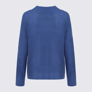 Gerippter Langarm-Pullover gerade Passform für Damen