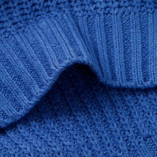 Gerippter Langarm-Pullover gerade Passform für Damen