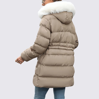 Gesteppte Jacke mit Kapuze und Reißverschluss für Damen