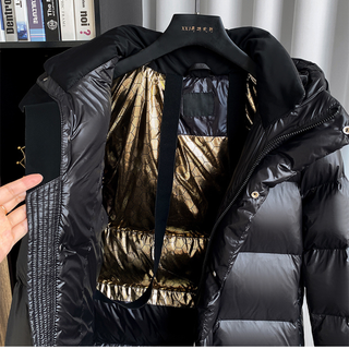 Gesteppter Mantel mit Kapuze für Damen