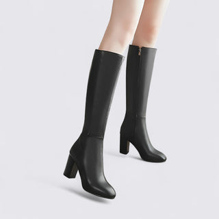 Hose mit hoher Bund und Reißverschluss für Damen