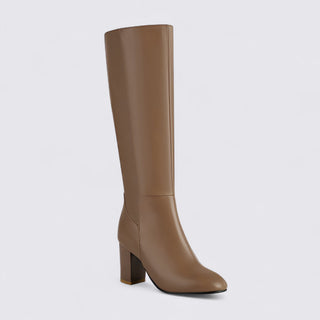 Hose mit hoher Bund und Reißverschluss für Damen