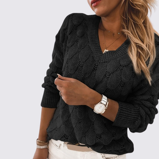 LangarmPullover mit V-Ausschnitt für Damen