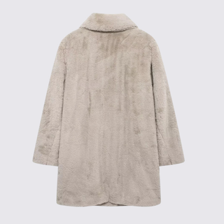 Revers Knopfleiste Mantel für Damen