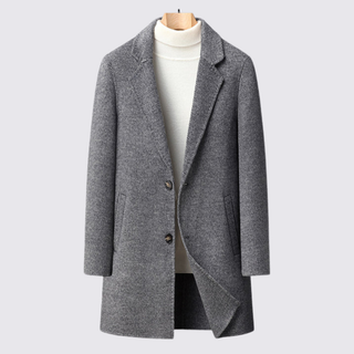 Revers Zweiknopf Mantel für Damen