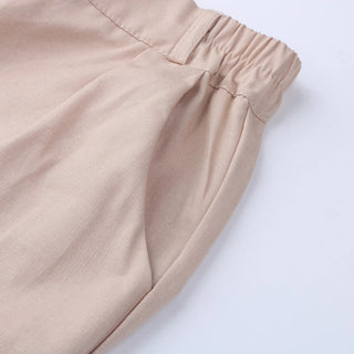 Schlanke Hose mit Gummizug und Taschen für Damen