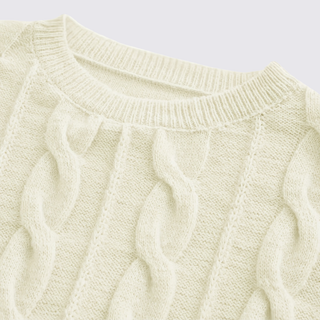 Schlichter Langarm-Pullover mit V-Ausschnitt für Damen
