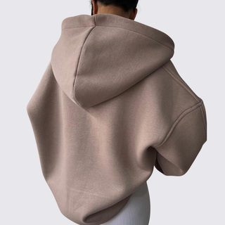 Schlichter Pullover mit Kapuze für Damen