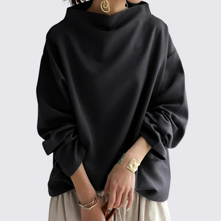Schlichter Pullover mit weitem Schnitt für Damen