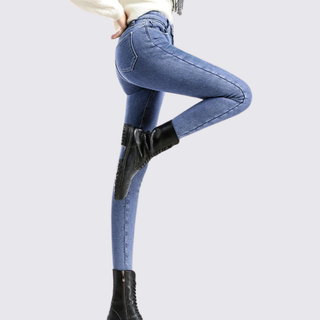 Schmale Jeans mit Taschen für Damen