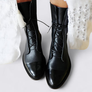 Schnürstiefel mit Zehenkappe für Damen
