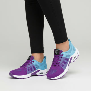 Sportschuhe mit Schnürung und Profilsohle für Damen
