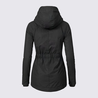 Taillierte Jacke mit Kapuze und Reißverschluss für Damen