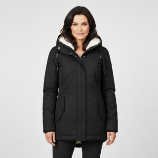 Taillierte Jacke mit Kapuze und Reißverschluss für Damen