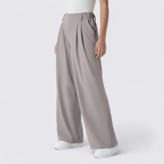 Weitbeinige Hose mit hohem Bund für Damen
