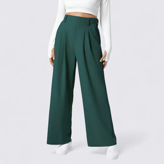 Weitbeinige Hose mit hohem Bund für Damen