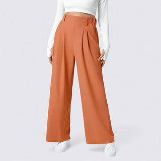 Weitbeinige Hose mit hohem Bund für Damen