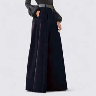 Weitbeinige Hose mit hohem Bund für Damen