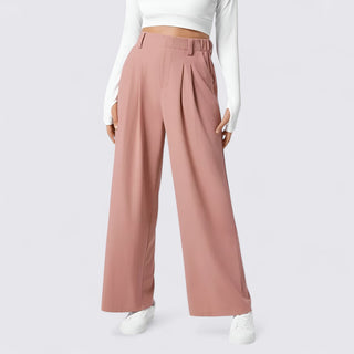 Weitbeinige Hose mit hohem Bund für Damen