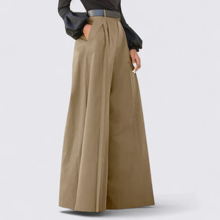 Weitbeinige Hose mit hohem Bund für Damen