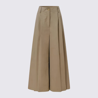 Weitbeinige Hose mit hohem Bund für Damen