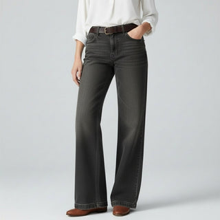 Weitbeinige Jeans mit Taschen für Damen