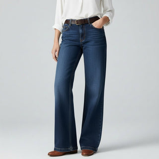 Weitbeinige Jeans mit Taschen für Damen