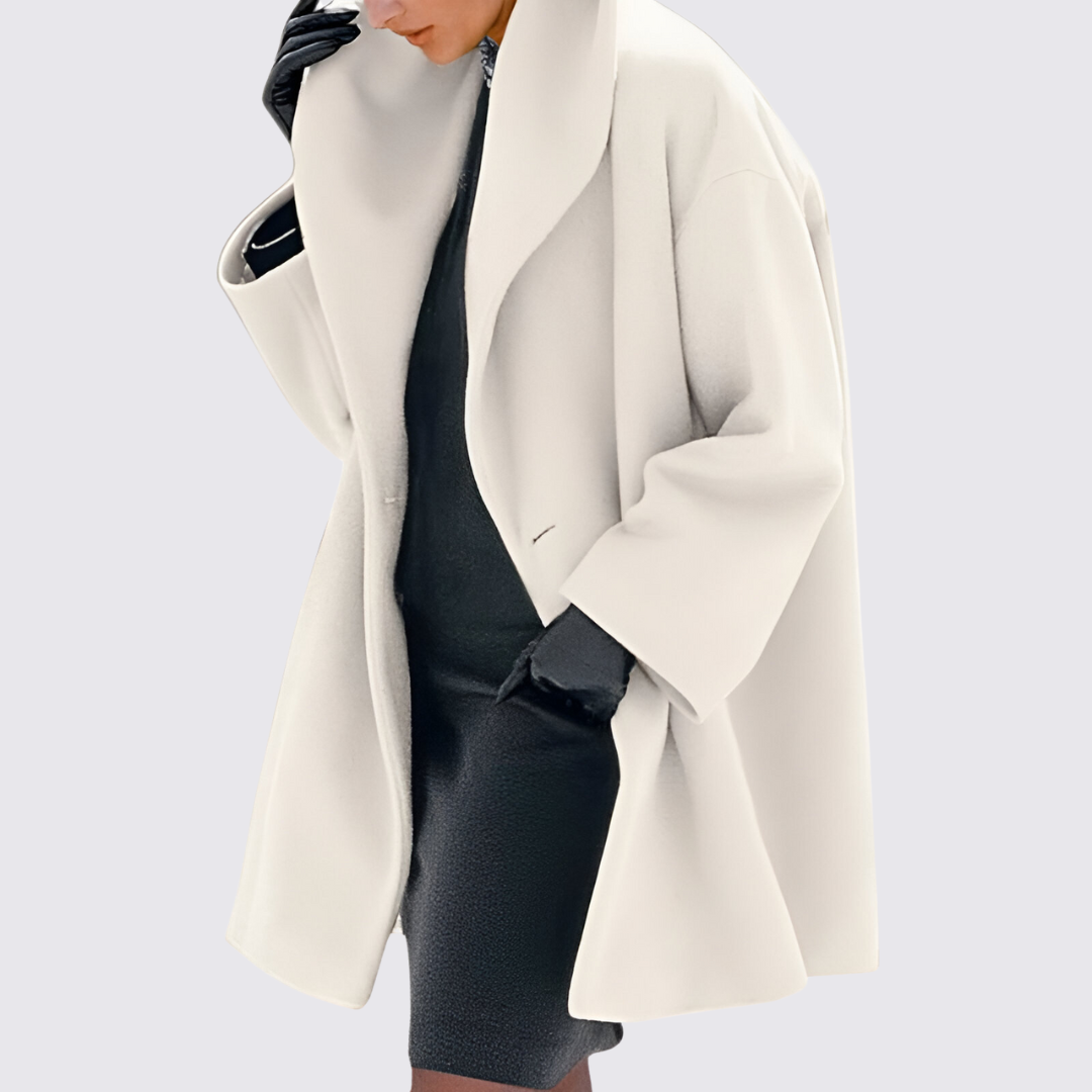 Damen A-Linie Mantel – Offene Front – Elegantes Design