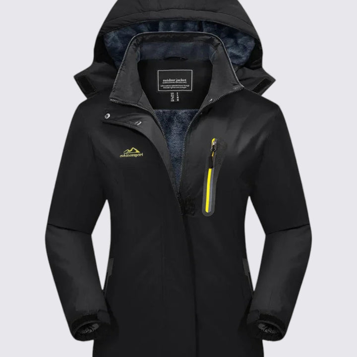 Damen Jacke mit Kapuze – Reißverschluss Jacke – Klassischer Schnitt