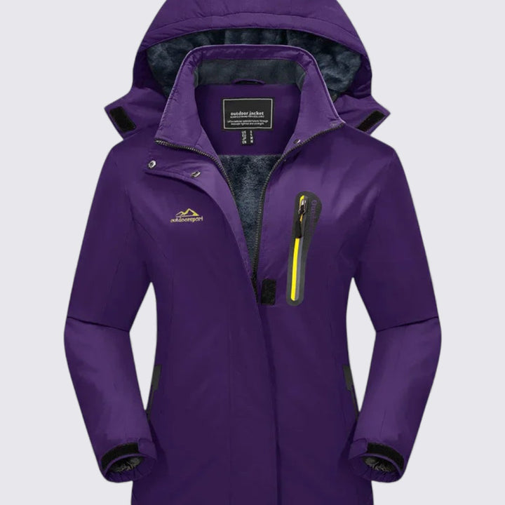 Damen Jacke mit Kapuze – Reißverschluss Jacke – Klassischer Schnitt