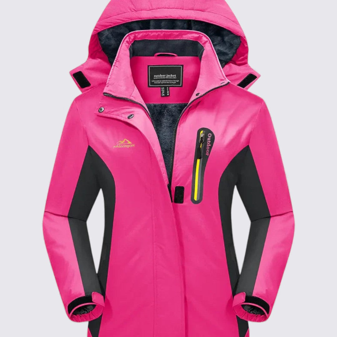 Damen Jacke mit Kapuze – Reißverschluss Jacke – Klassischer Schnitt