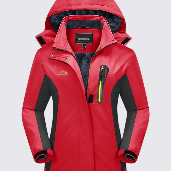 Damen Jacke mit Kapuze – Reißverschluss Jacke – Klassischer Schnitt