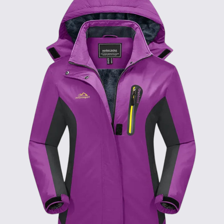 Damen Jacke mit Kapuze – Reißverschluss Jacke – Klassischer Schnitt