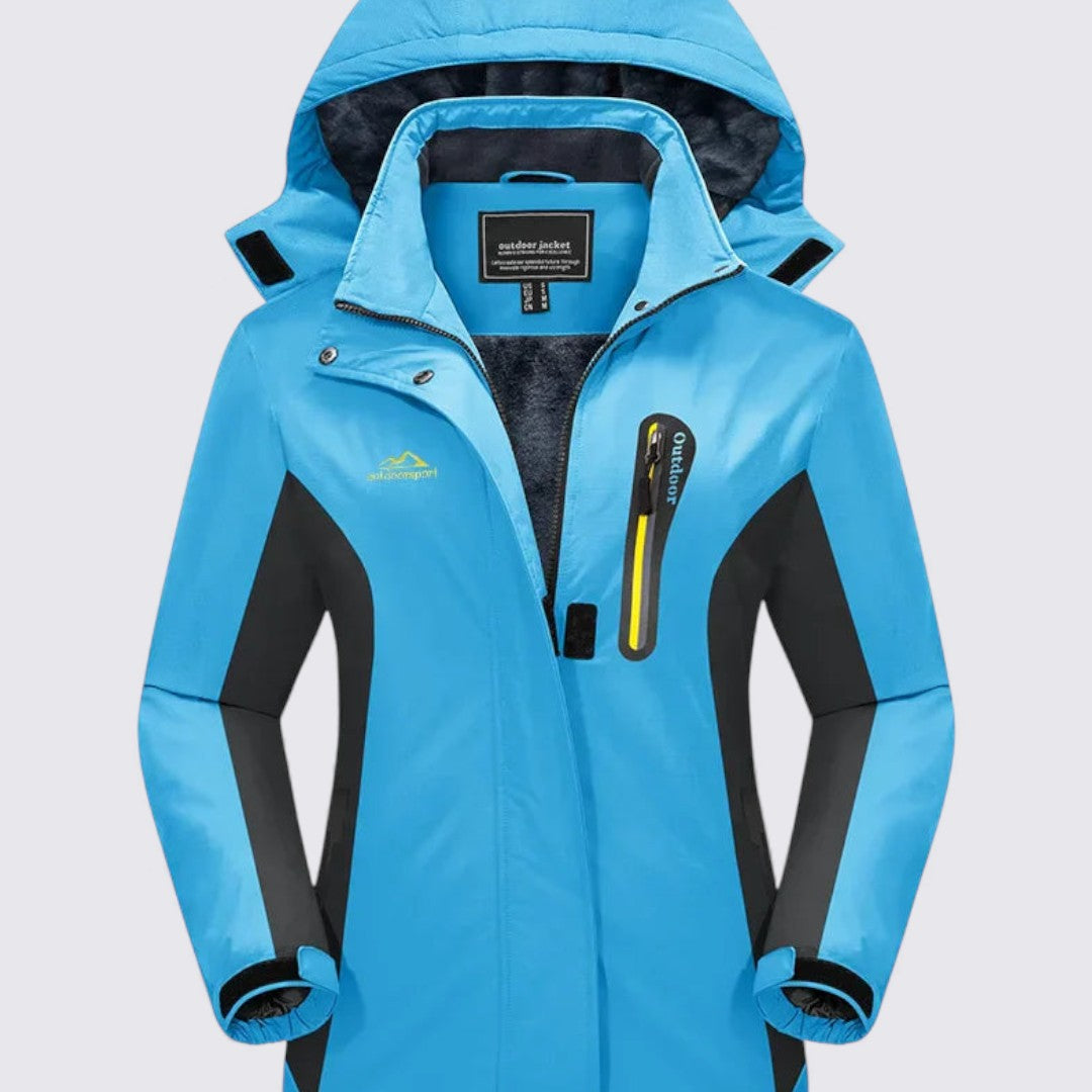 Damen Jacke mit Kapuze – Reißverschluss Jacke – Klassischer Schnitt