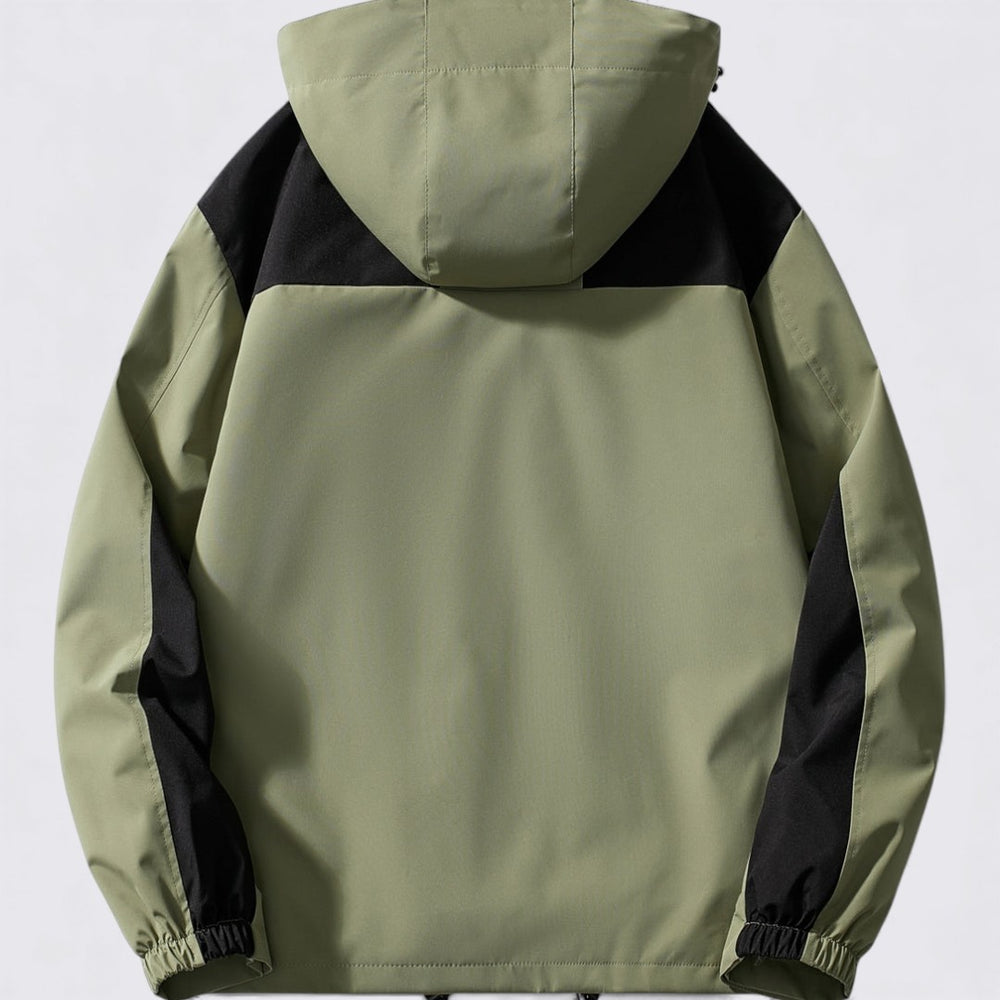 Damen Jacke mit Kapuze – Reißverschluss Jacke – Langer Schnitt