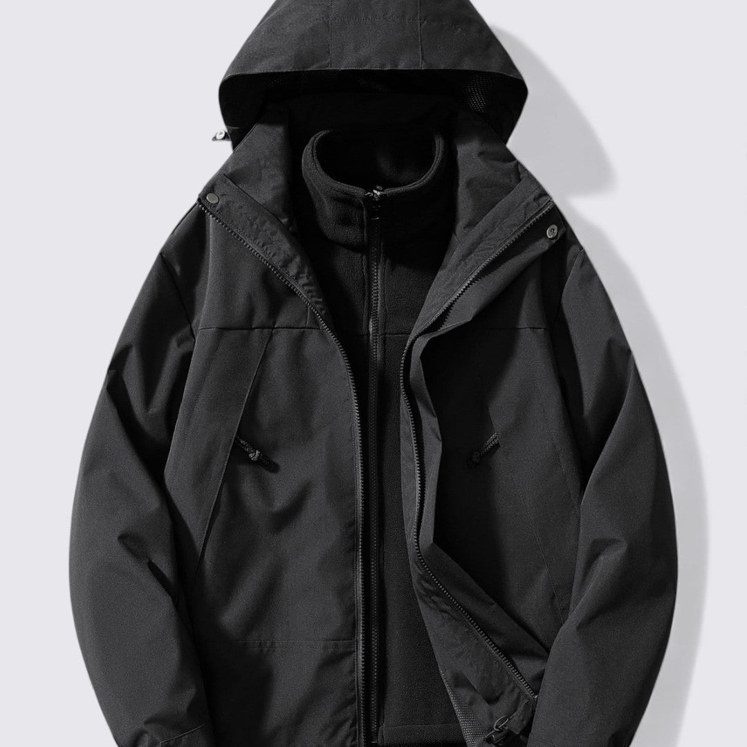 Damen Jacke mit Kapuze – Reißverschluss Jacke – Langer Schnitt