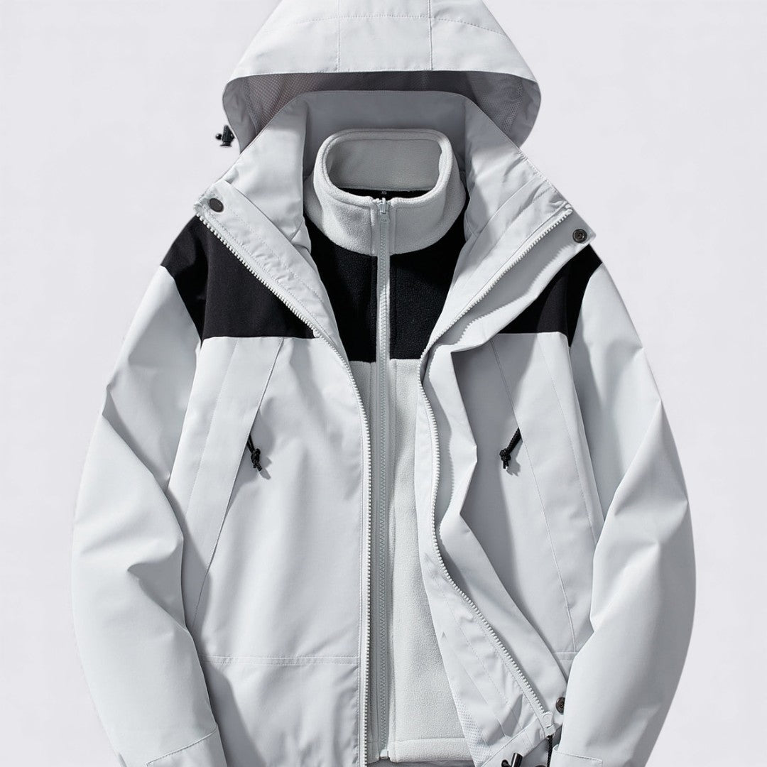 Damen Jacke mit Kapuze – Reißverschluss Jacke – Langer Schnitt