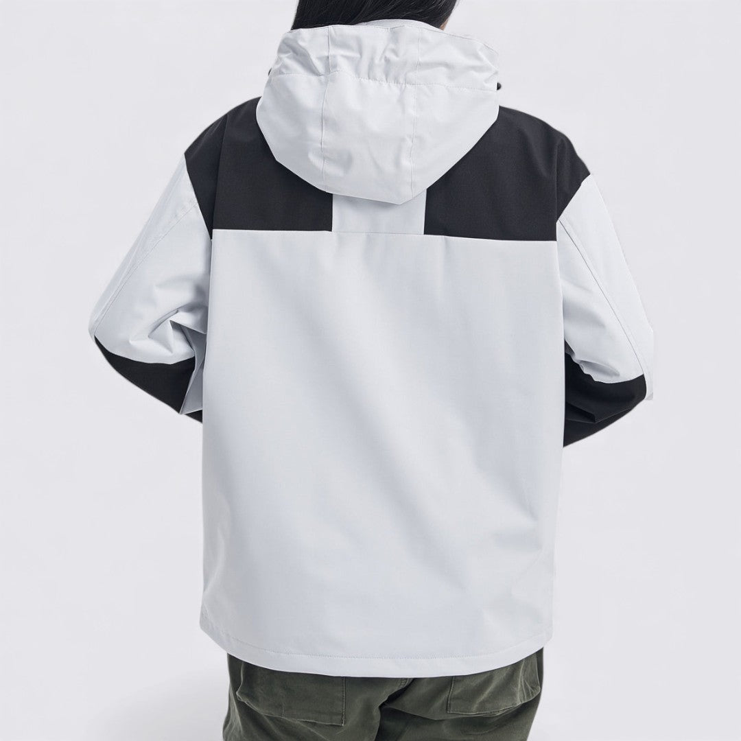 Damen Jacke mit Kapuze – Reißverschluss Jacke – Langer Schnitt