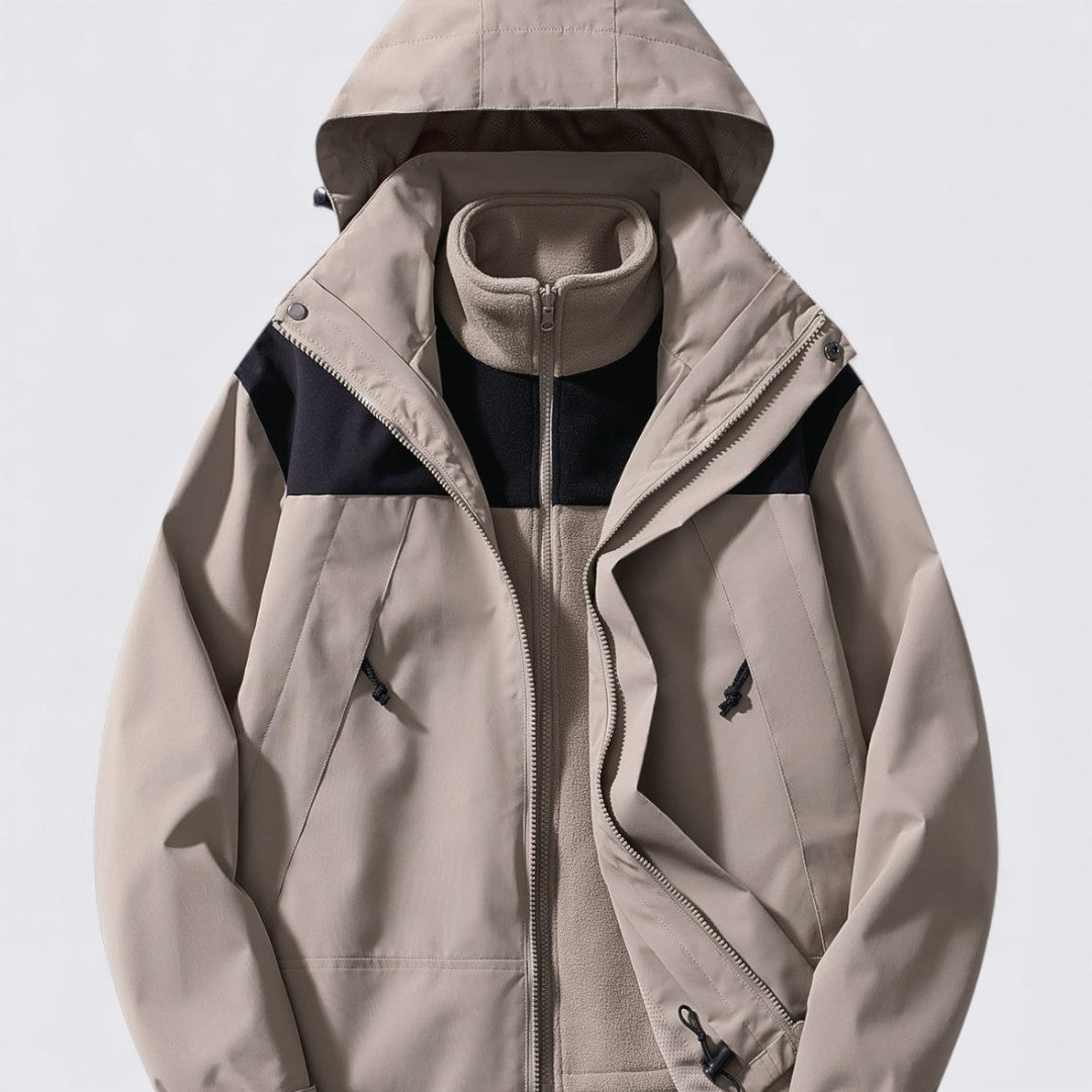 Damen Jacke mit Kapuze – Reißverschluss Jacke – Langer Schnitt