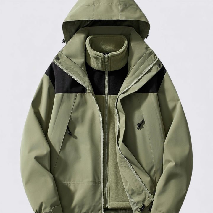 Damen Jacke mit Kapuze – Reißverschluss Jacke – Langer Schnitt