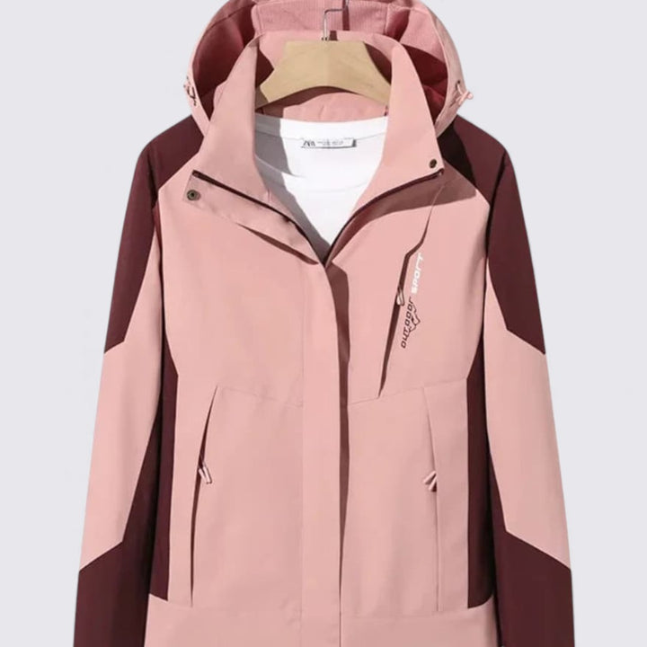 Damen Jacke mit Kapuze – Reißverschluss Jacke – Moderner Outdoor-Schnitt