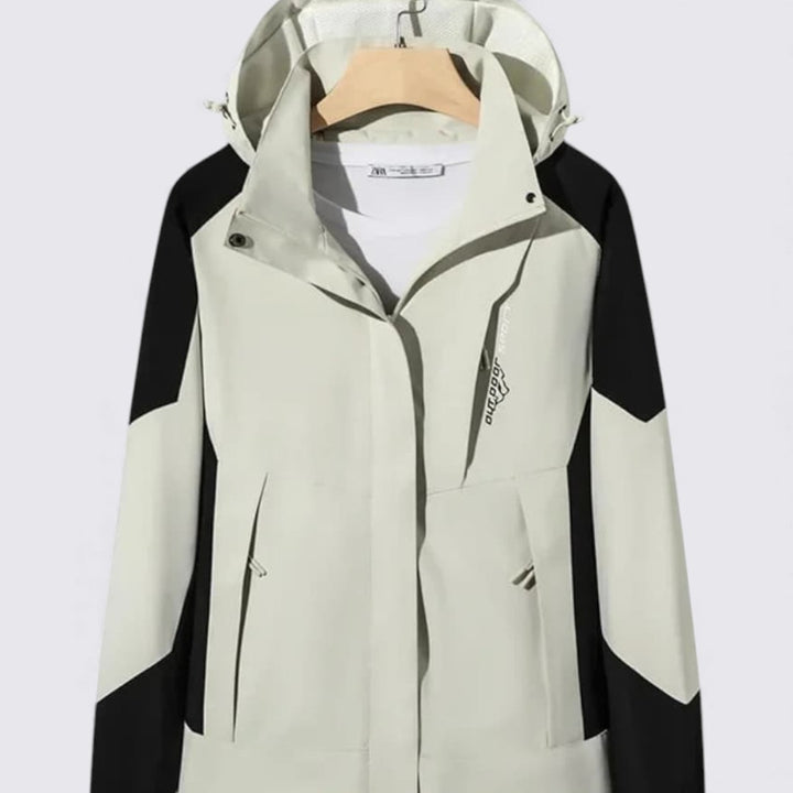 Damen Jacke mit Kapuze – Reißverschluss Jacke – Moderner Outdoor-Schnitt